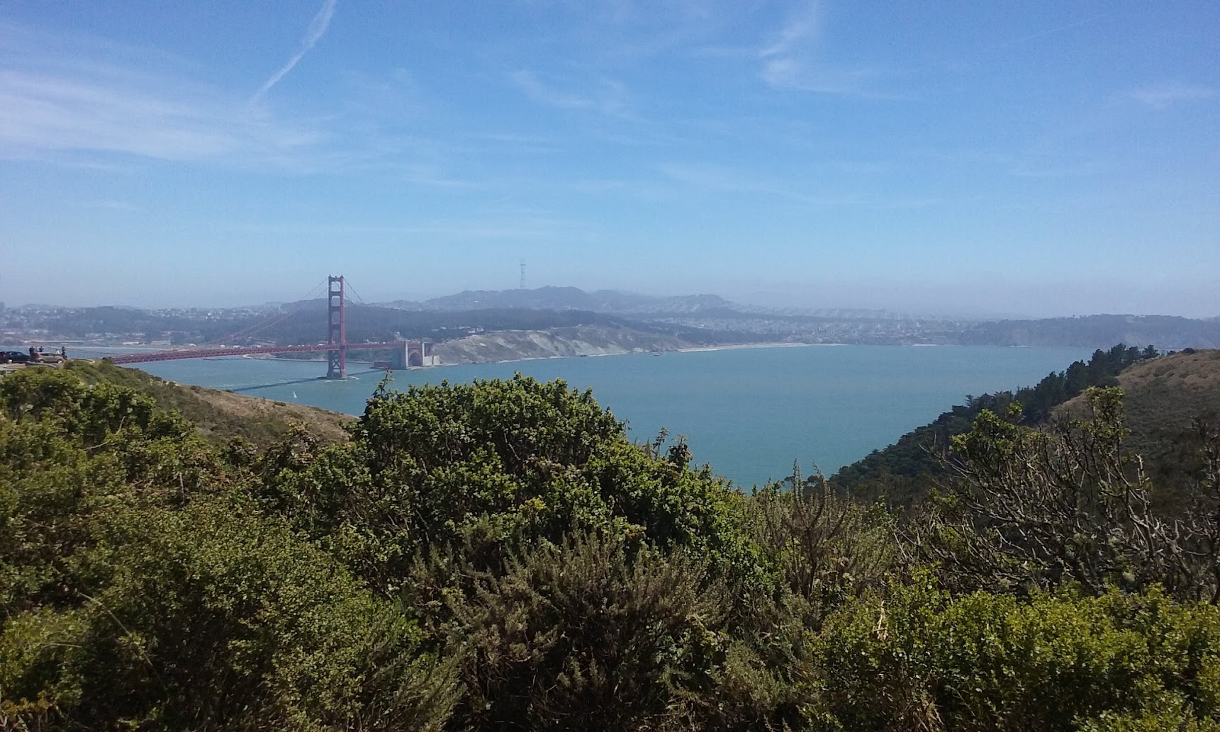 Golden Gate Bridge view from Marin Headlands